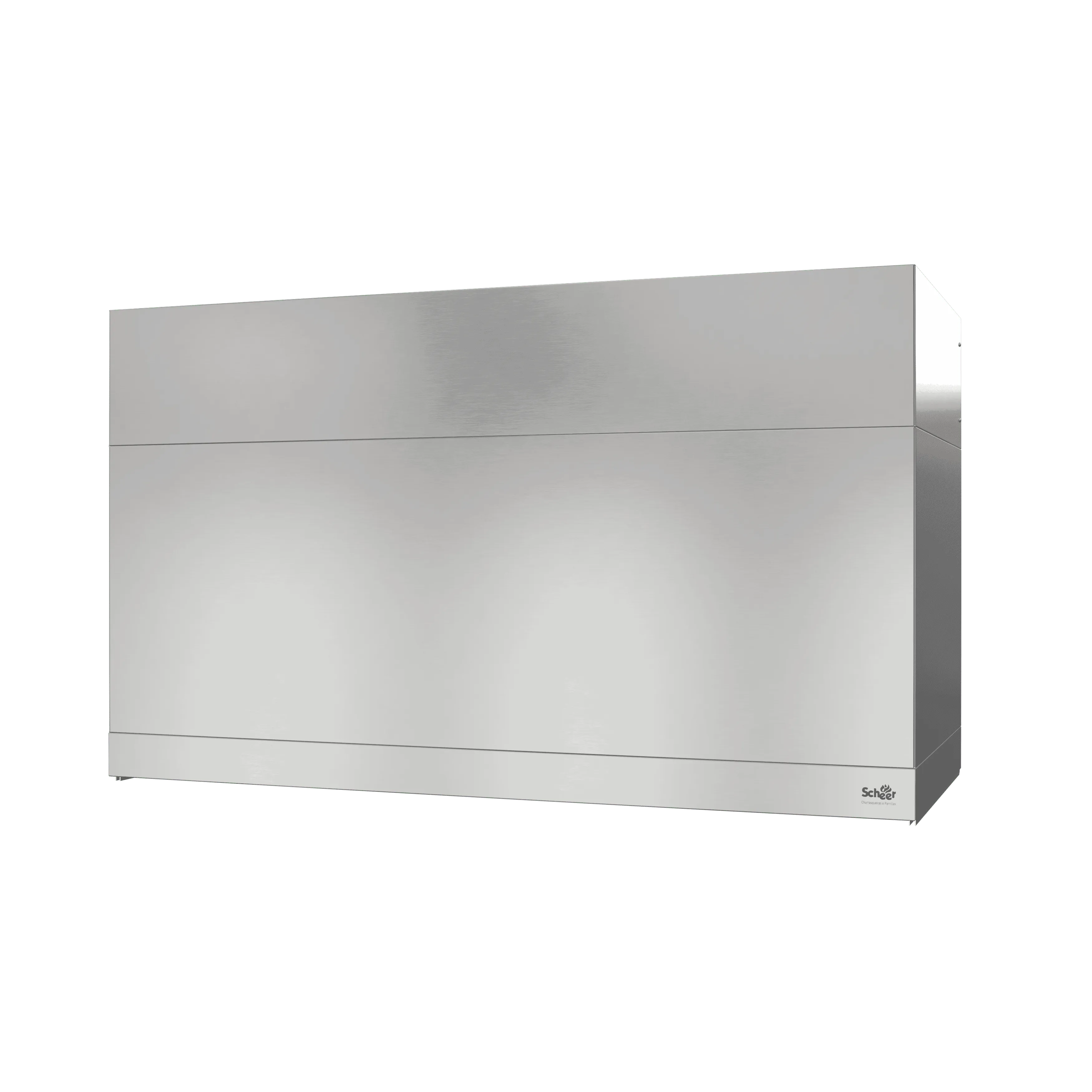 Square Stainless Steel Range Hood by Scheer