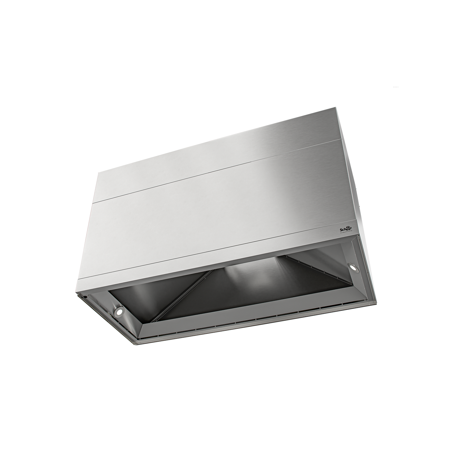 Square Stainless Steel Range Hood by Scheer