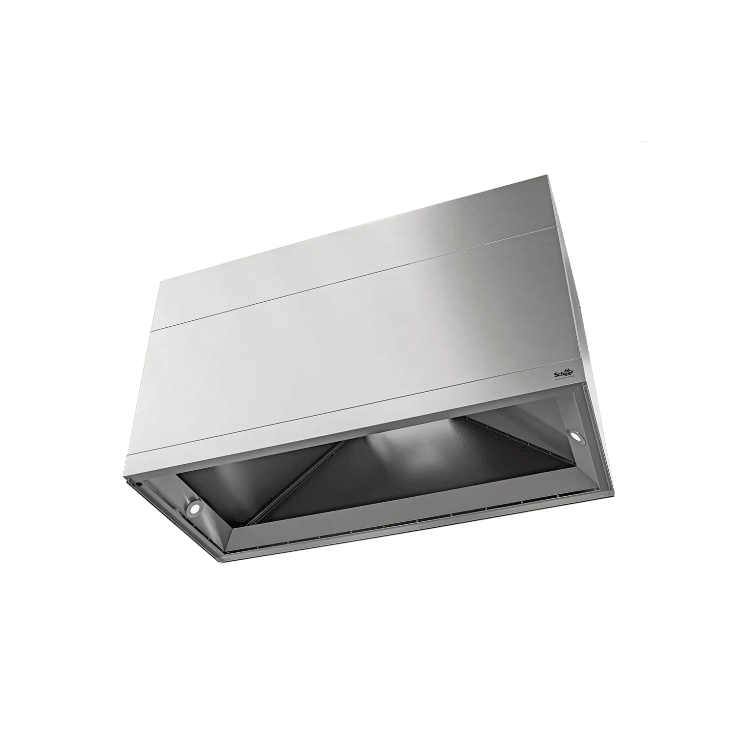 Square Stainless Steel Range Hood by Scheer