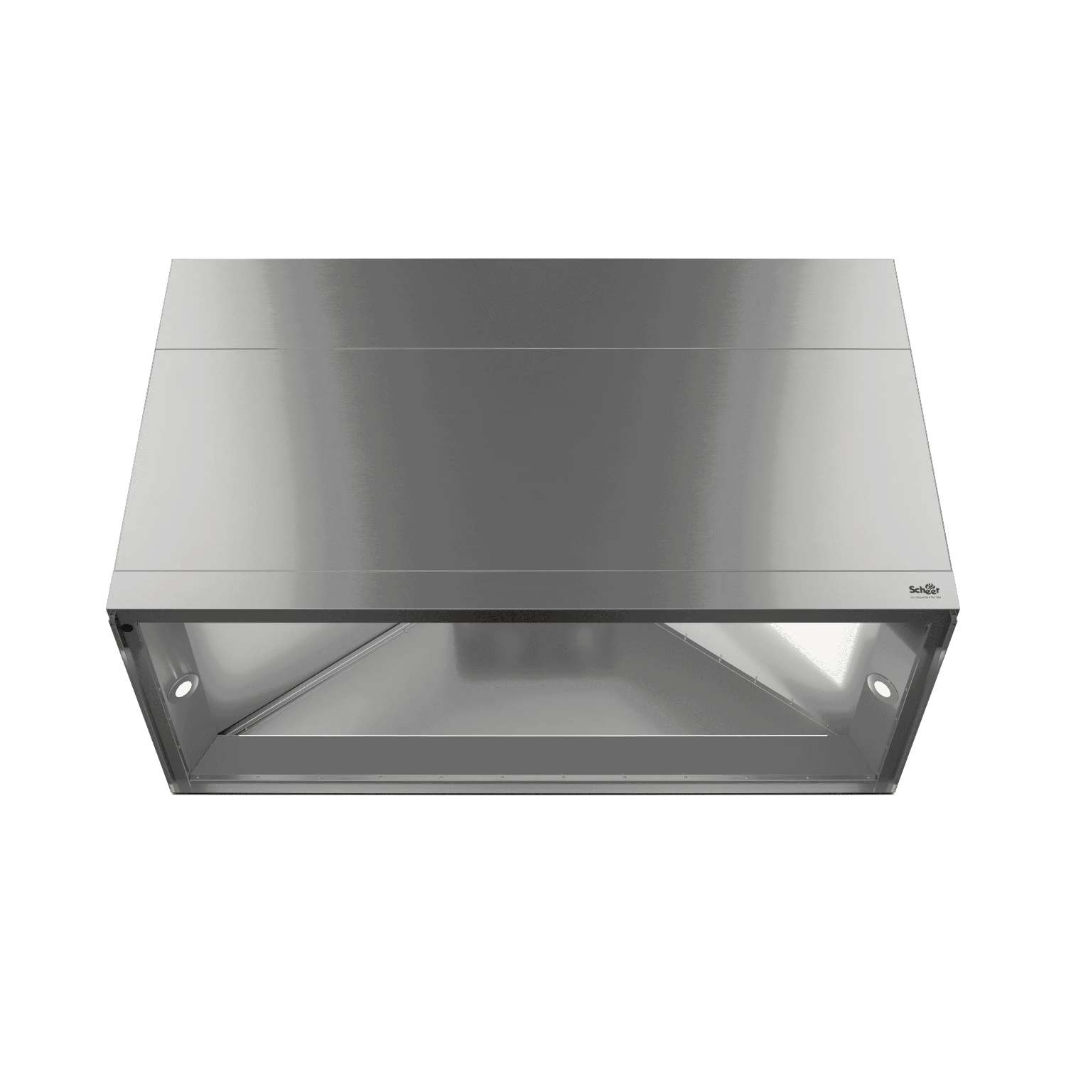 Square Stainless Steel Range Hood by Scheer
