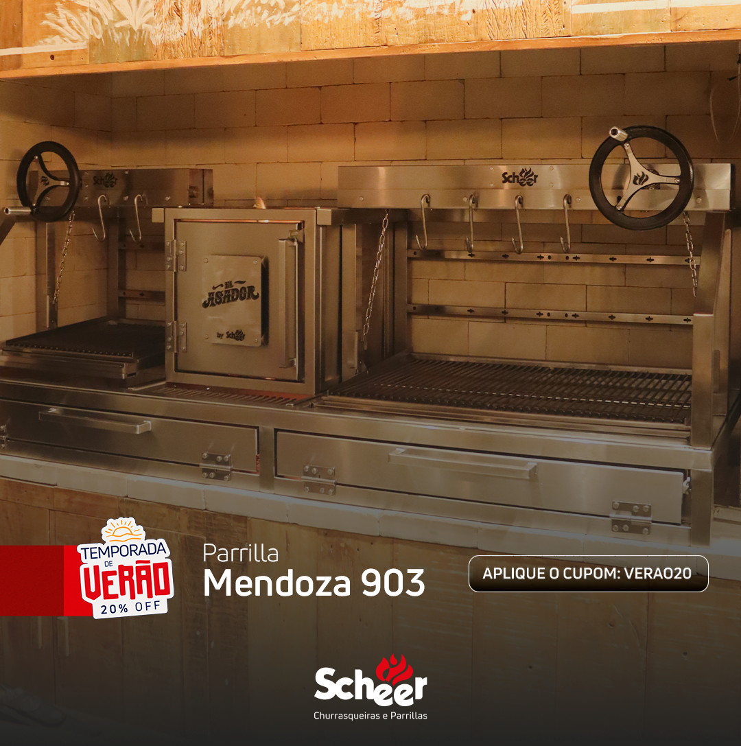 Parrilla Dupla com Braseiro Scheer Mendoza 903