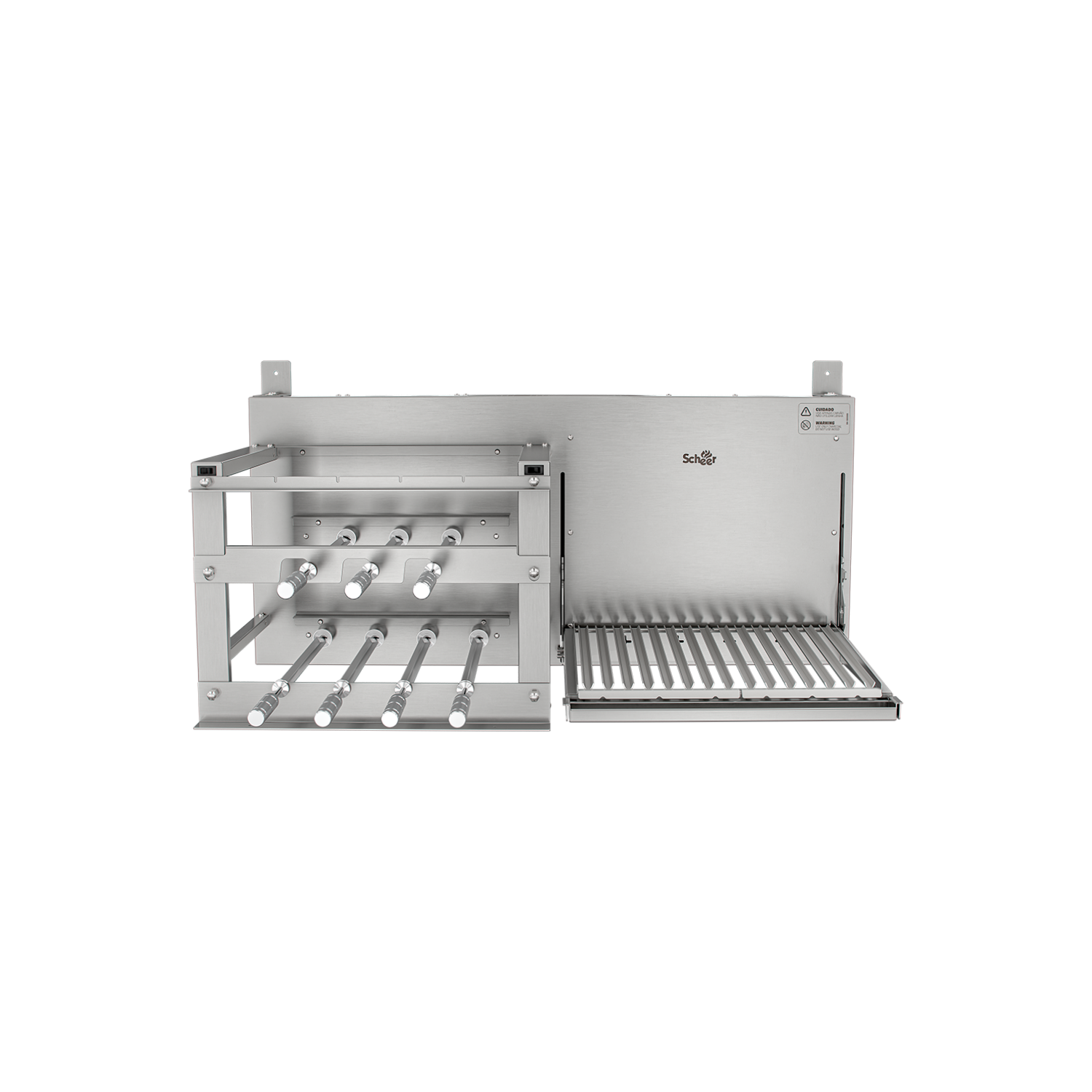 Churrasqueira Rotativa e Grelha Automática Scheer DUE 600 - Black Friday