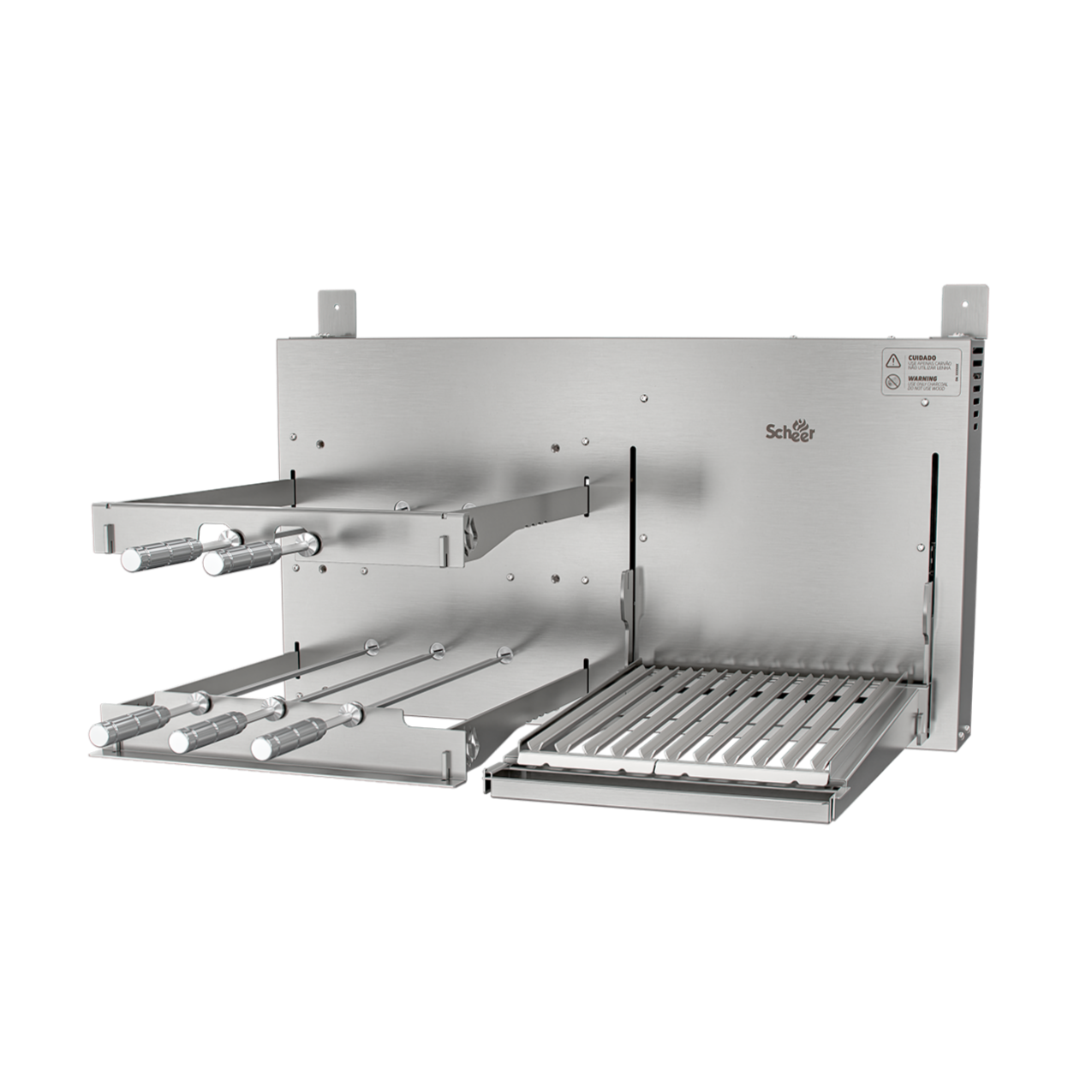 Churrasqueira Rotativa com Grelha Scheer I9 DUE 600