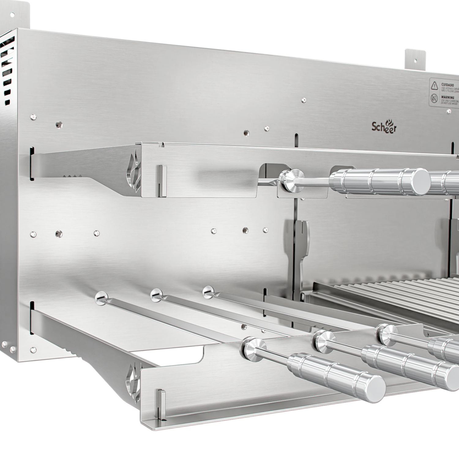 Churrasqueira Rotativa com Grelha Scheer I9 DUE 600