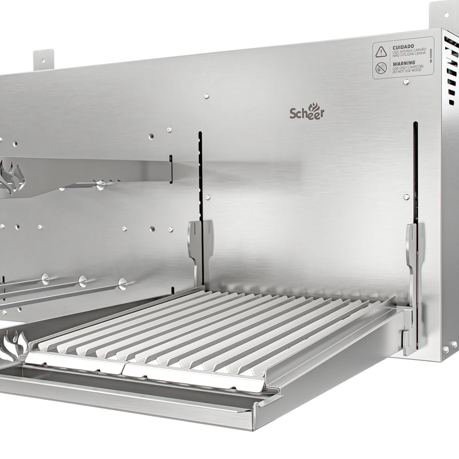 Churrasqueira Rotativa com Grelha Scheer I9 DUE 600