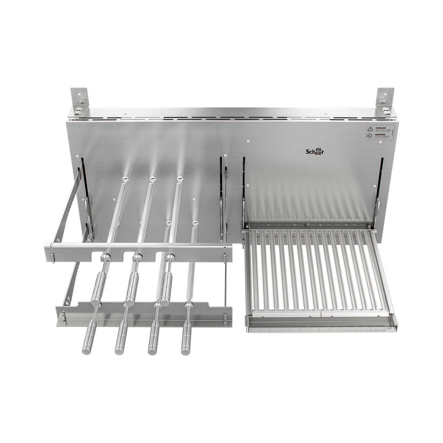 Churrasqueira Rotativa com Grelha Automática Scheer I9 DUE 605 - Black Friday