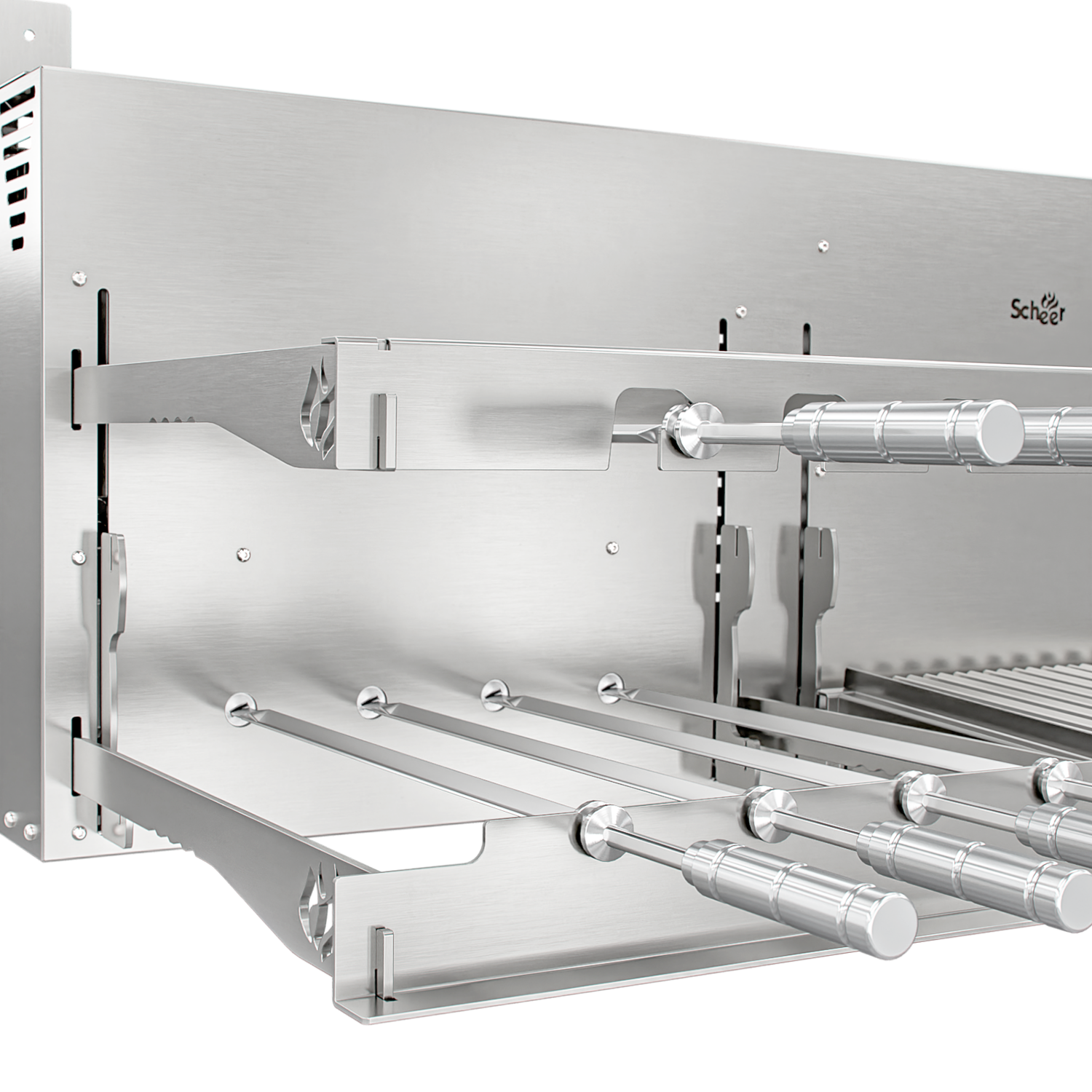 Churrasqueira Rotativa com Grelha Automática Scheer I9 DUE 605 - Black Friday