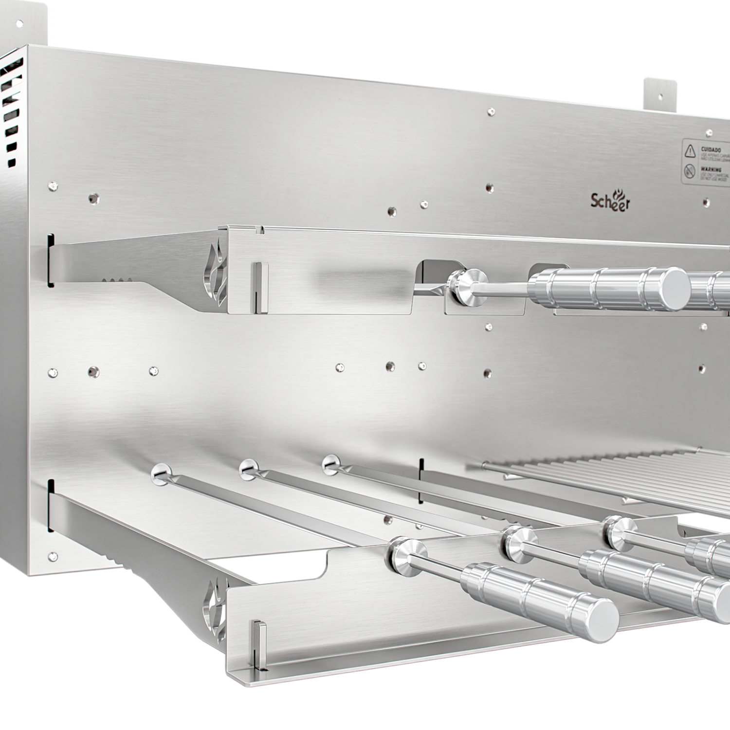 Churrasqueira Rotativa com Grelha Scheer I9 DUE 610