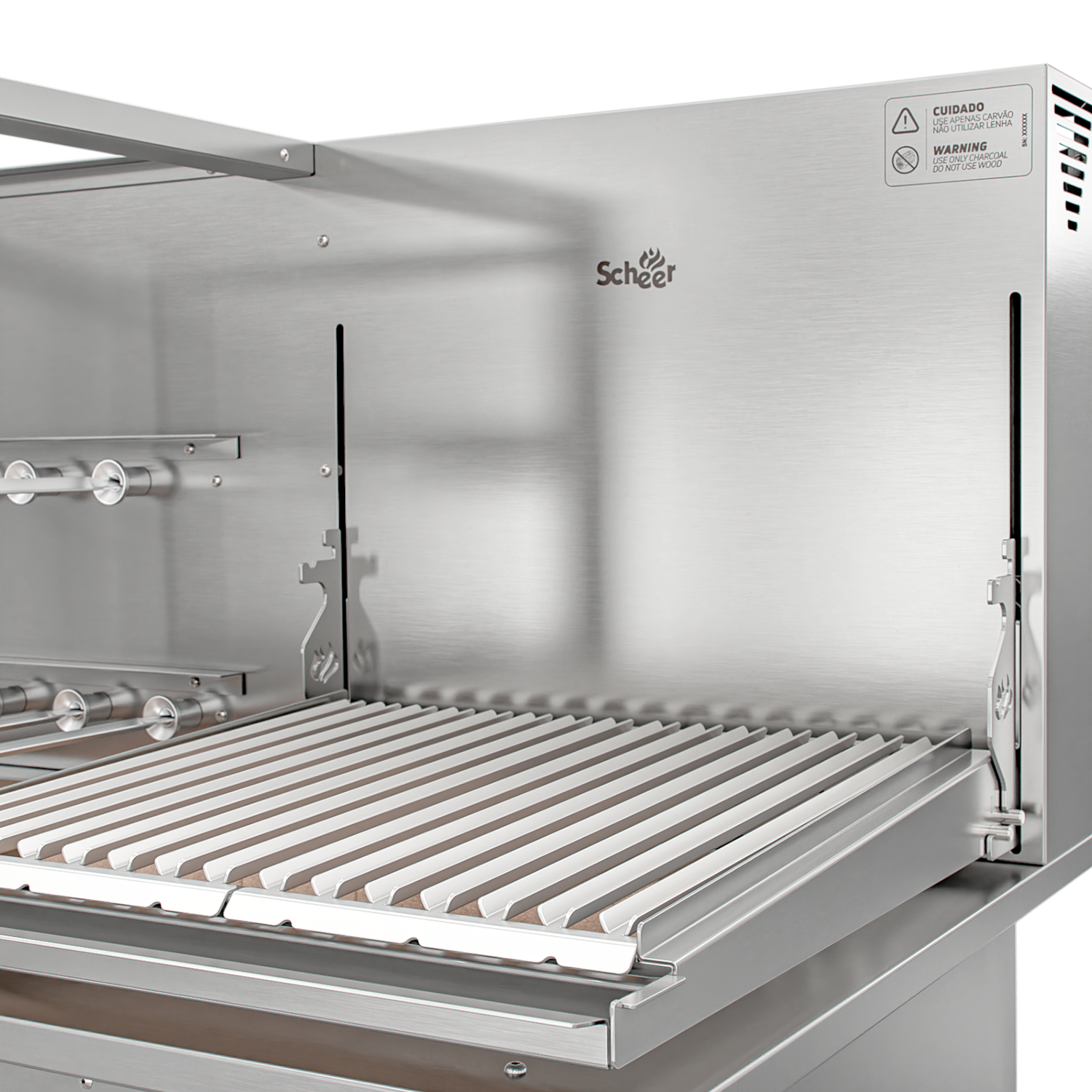 Churrasqueira Rotativa e Grelha Automática para Bancada Cooktop Scheer DUE 600