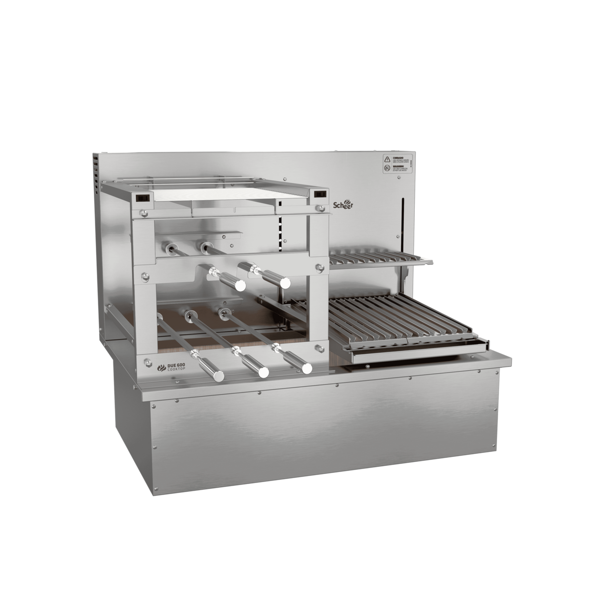Rotating Grill and Automatic Grill for Cooktop Scheer DUE 600