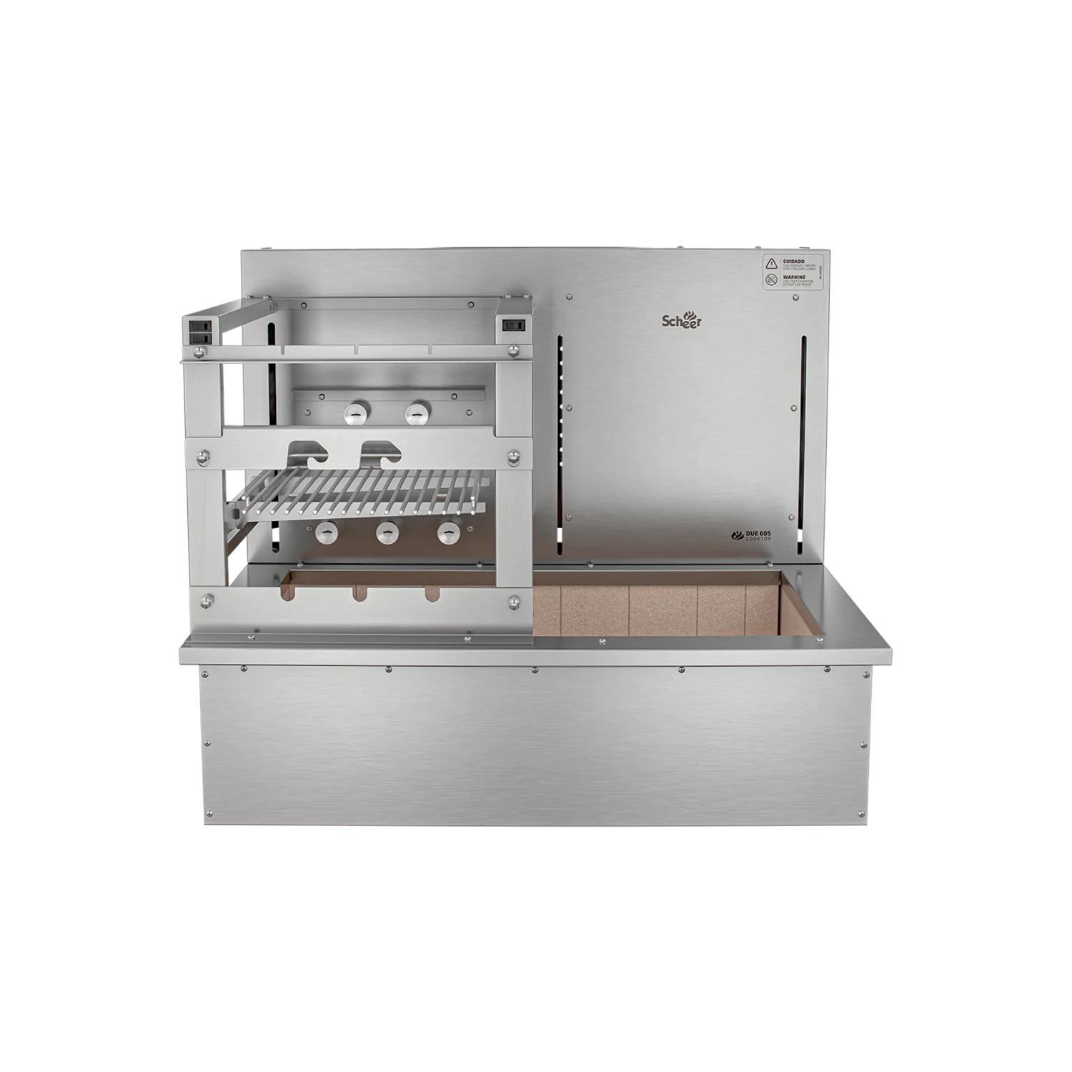 Churrasqueira Rotativa com Grelha Automática para Bancada Cooktop Scheer DUE 605
