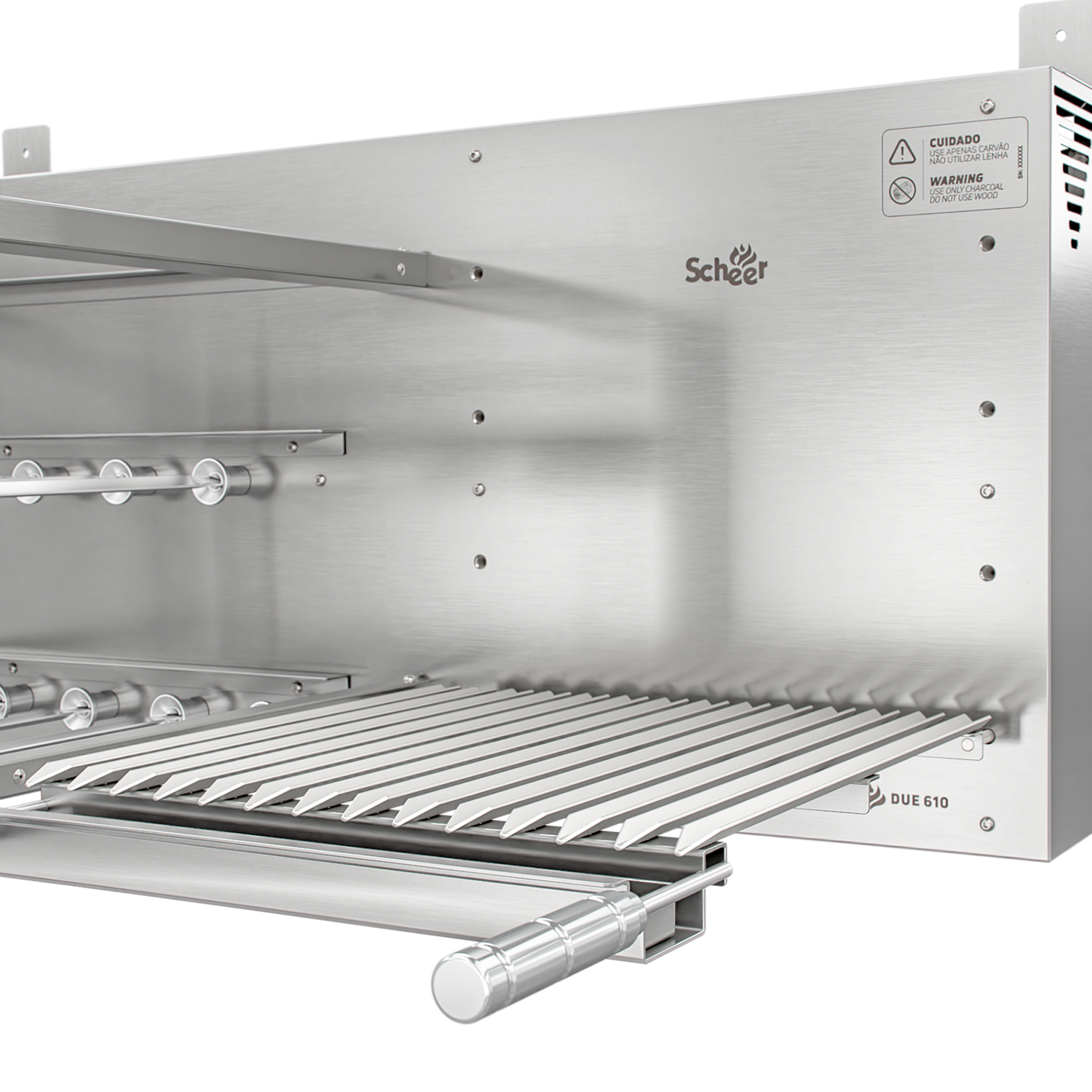 Churrasqueira Rotativa com Grelha Scheer DUE 610