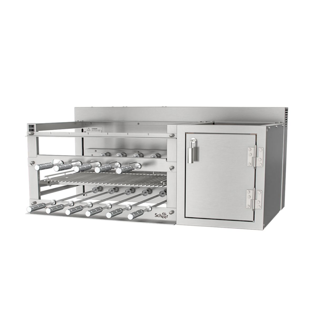 Churrasqueira Rotativa com Grelha e Braseiro Scheer DUE 625 - Black Friday