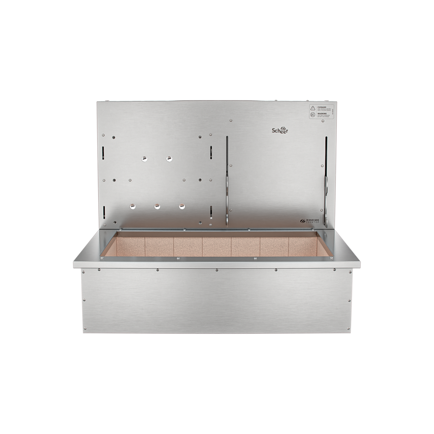 Churrasqueira Rotativa com Grelha Scheer para Bancada Cooktop I9 DUE 600