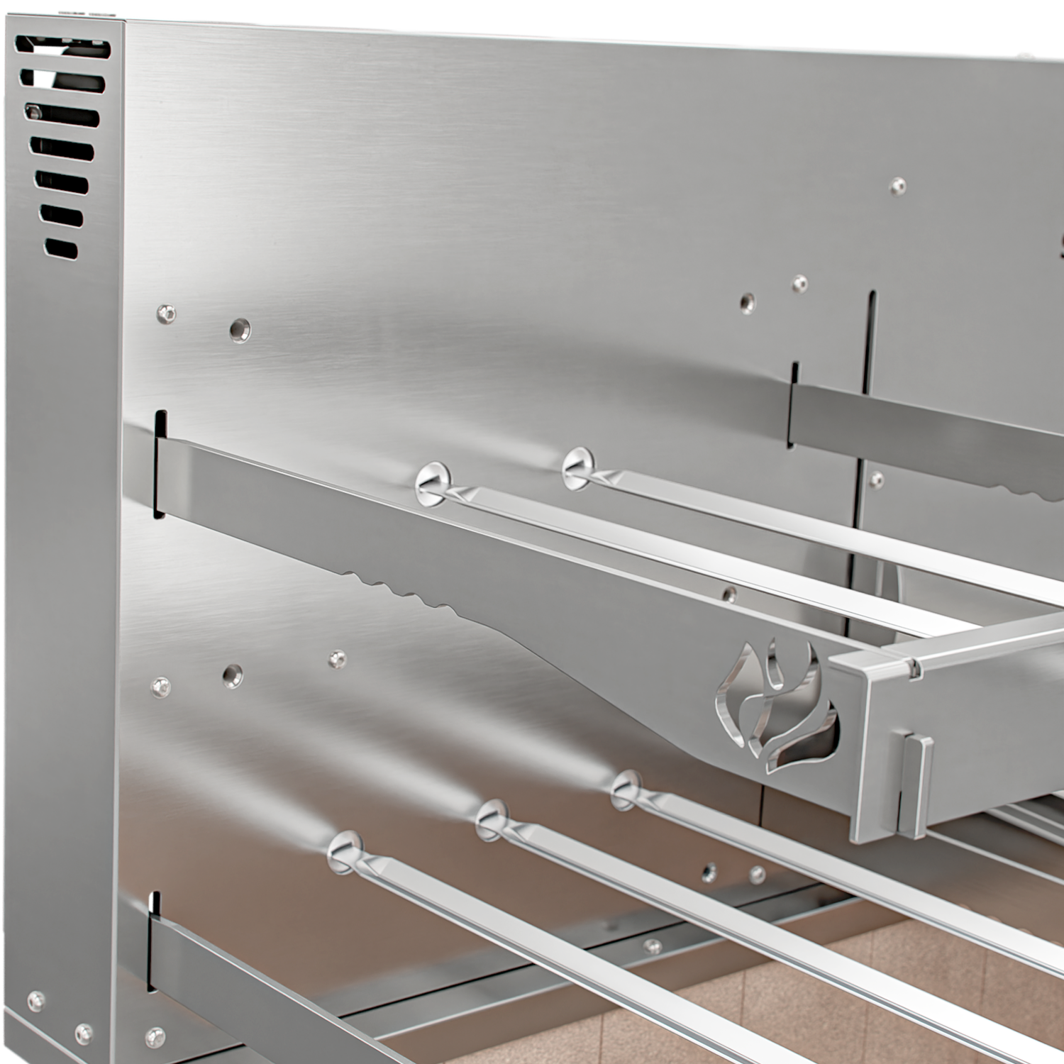 Churrasqueira Rotativa com Grelha Scheer para Bancada Cooktop I9 DUE 600