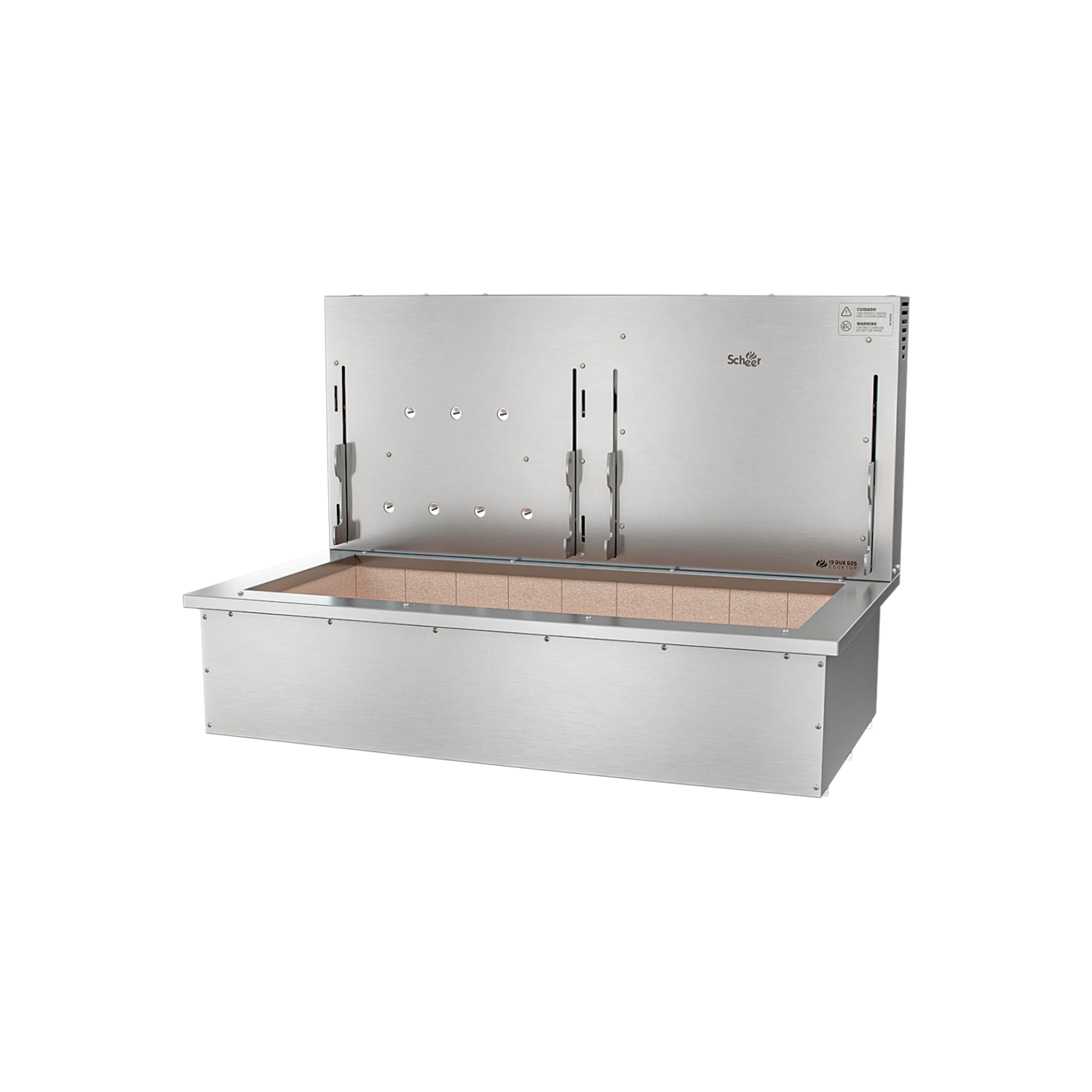 Churrasqueira Rotativa com Grelha Automática para Bancada Cooktop Scheer I9 DUE 605