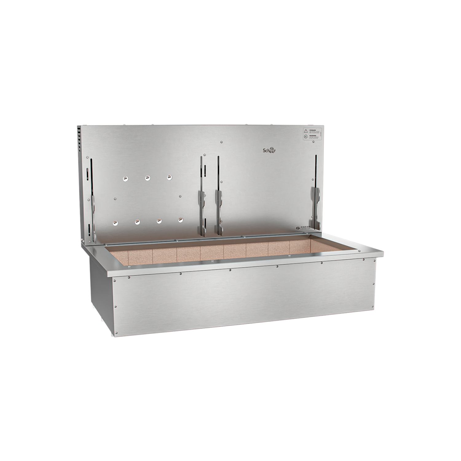 Churrasqueira Rotativa com Grelha Automática para Bancada Cooktop Scheer I9 DUE 605