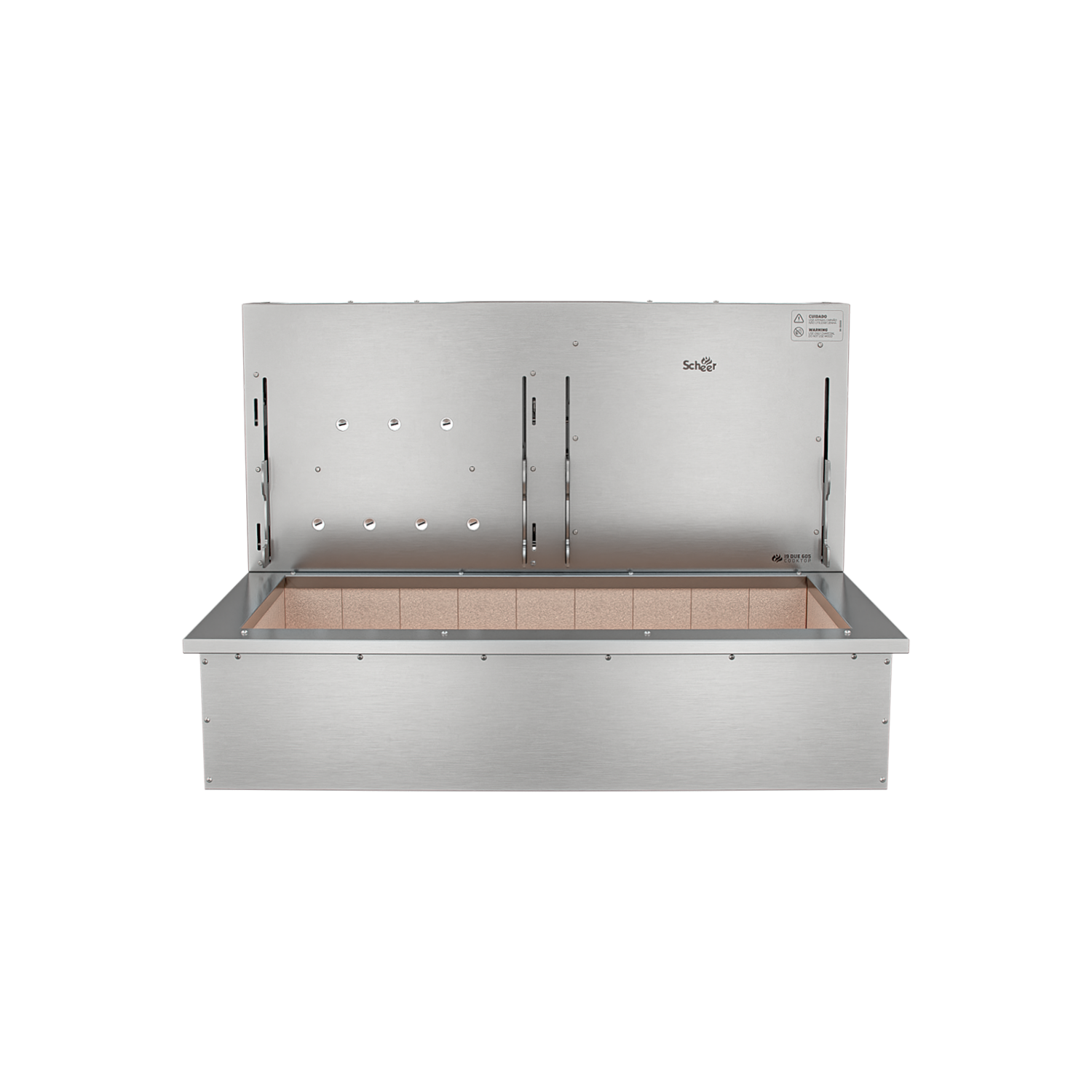 Churrasqueira Rotativa com Grelha Automática para Bancada Cooktop Scheer I9 DUE 605