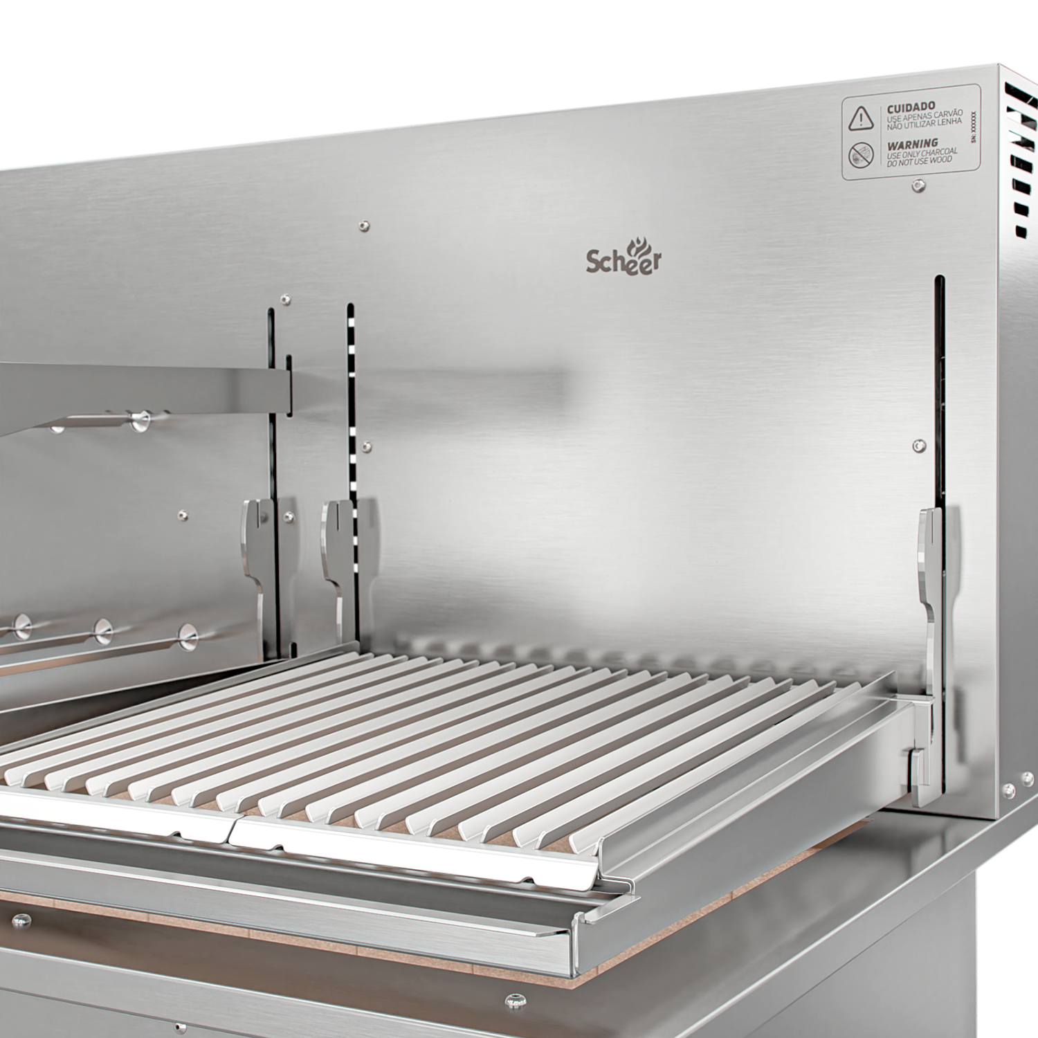Churrasqueira Rotativa com Grelha Automática para Bancada Cooktop Scheer I9 DUE 605