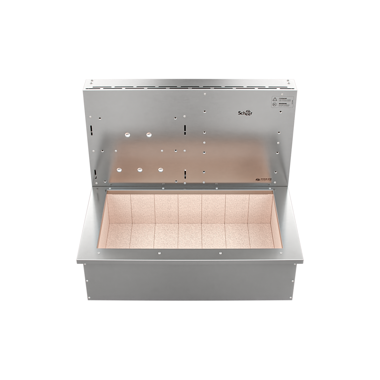 Churrasqueira Rotativa com Grelha para Bancada Cooktop Scheer I9 DUE 610