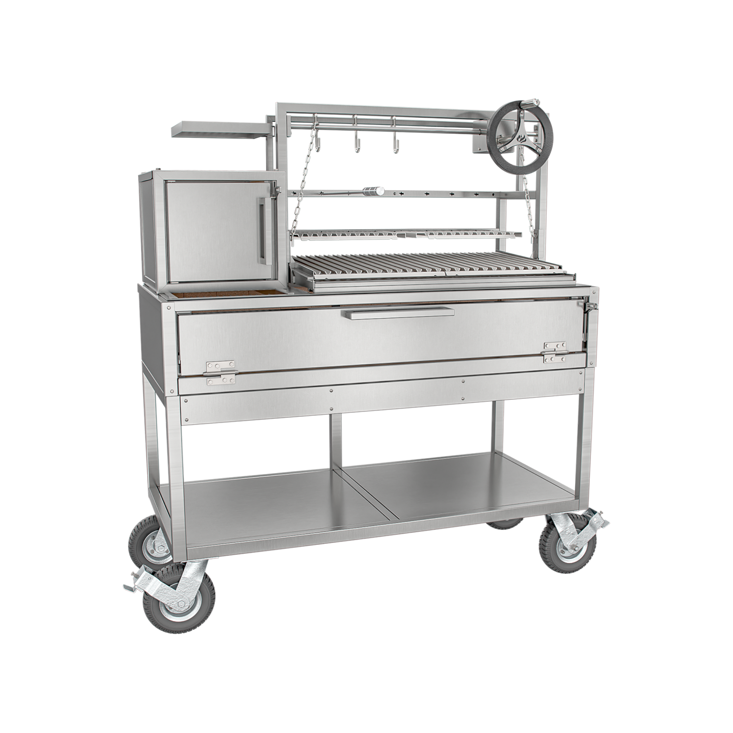 Grill with Grill Scheer La Pampa 902 with Mobile Cart