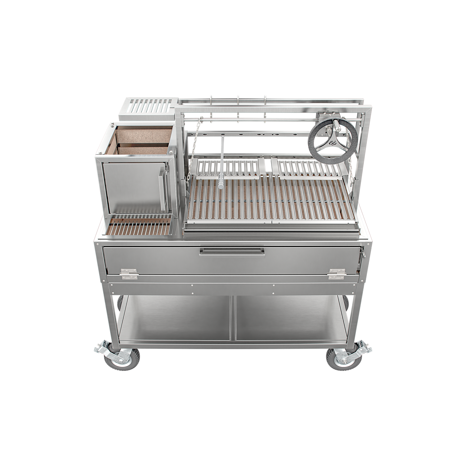 Grill with Grill Scheer La Pampa 902 with Mobile Cart