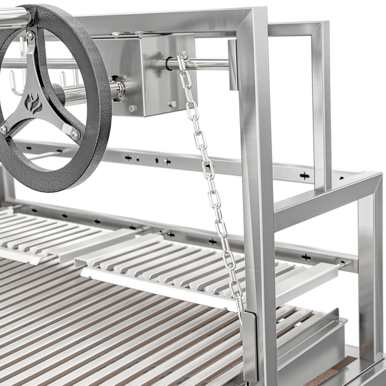 Grill with Grill Scheer La Pampa 902 with Mobile Cart