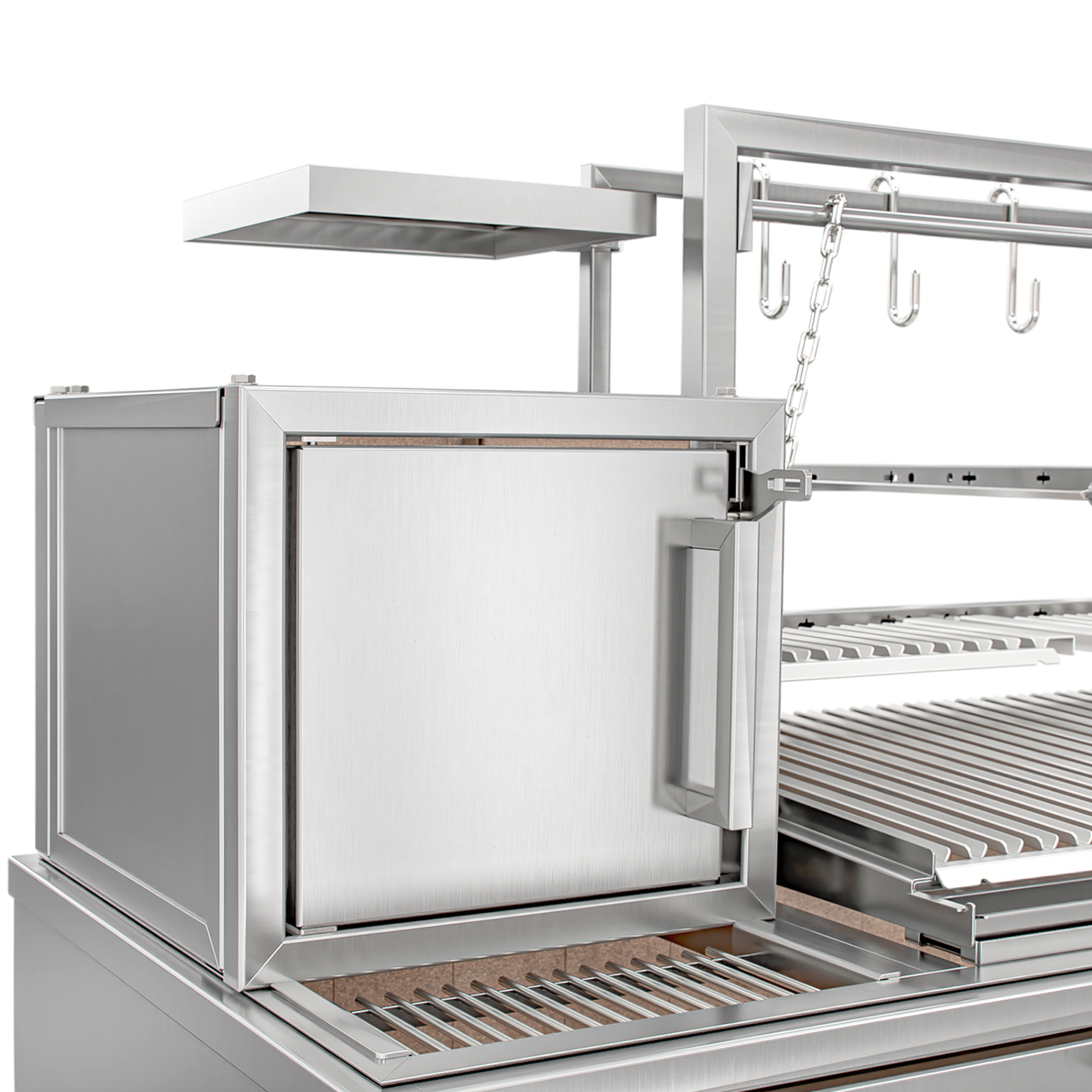 Grill with Grill Scheer La Pampa 902 with Mobile Cart