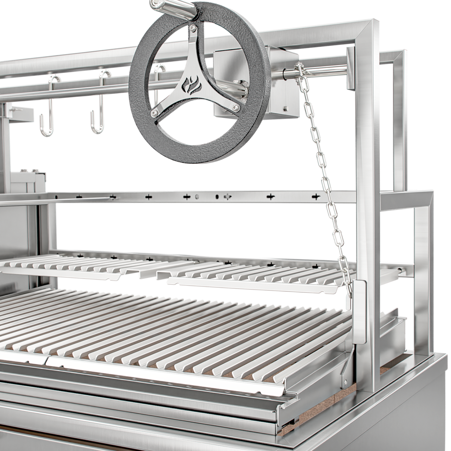 Grill with Grill Scheer La Pampa 902 with Mobile Cart