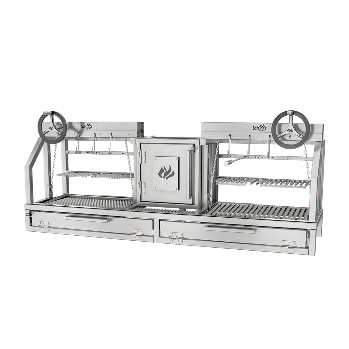 Parrilla Dupla com Braseiro Scheer Mendoza 903