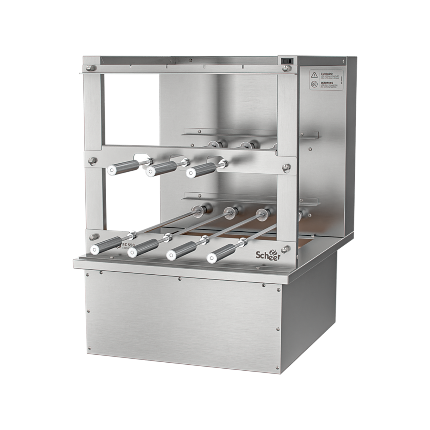 Churrasqueira Rotativa para Bancada Cooktop Scheer RC 550