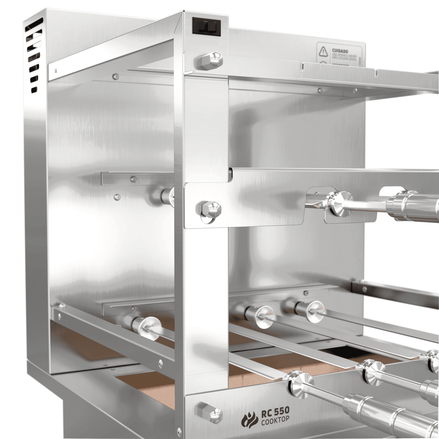 Churrasqueira Rotativa para Bancada Cooktop Scheer RC 550