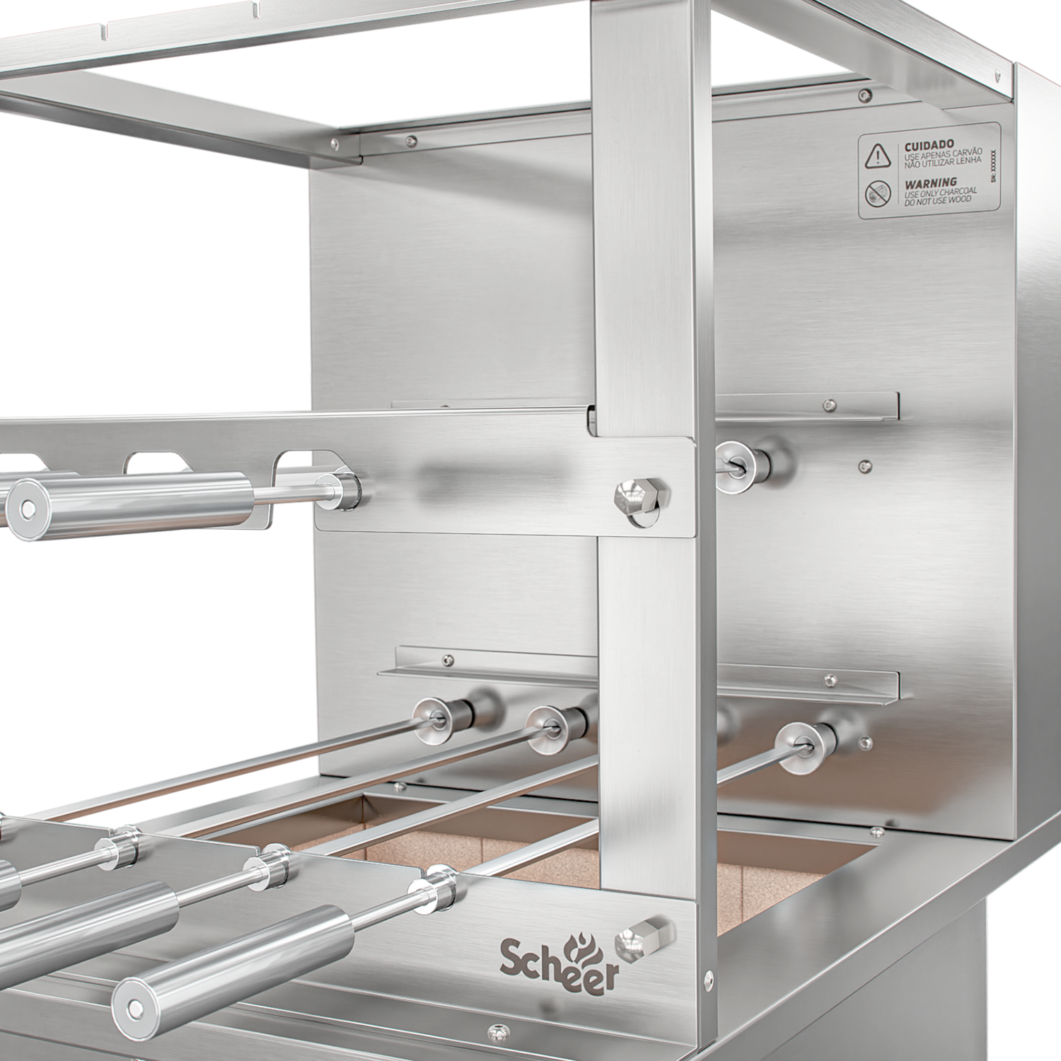 Churrasqueira Rotativa para Bancada Cooktop Scheer RC 550