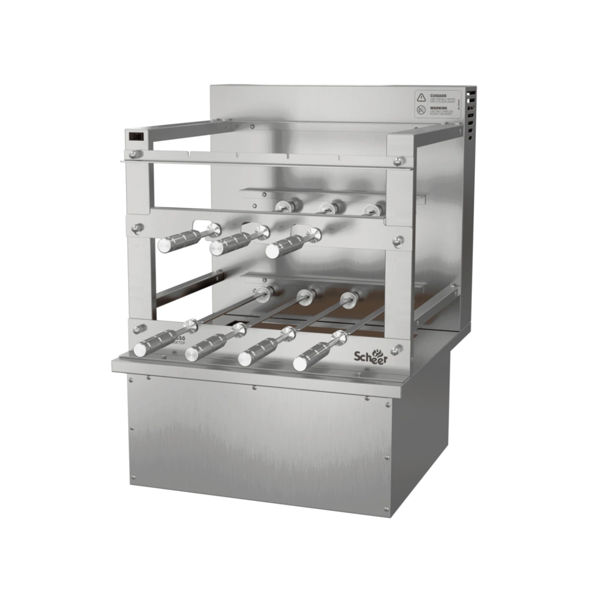 Churrasqueira Rotativa para Bancada Cooktop Scheer RC 550