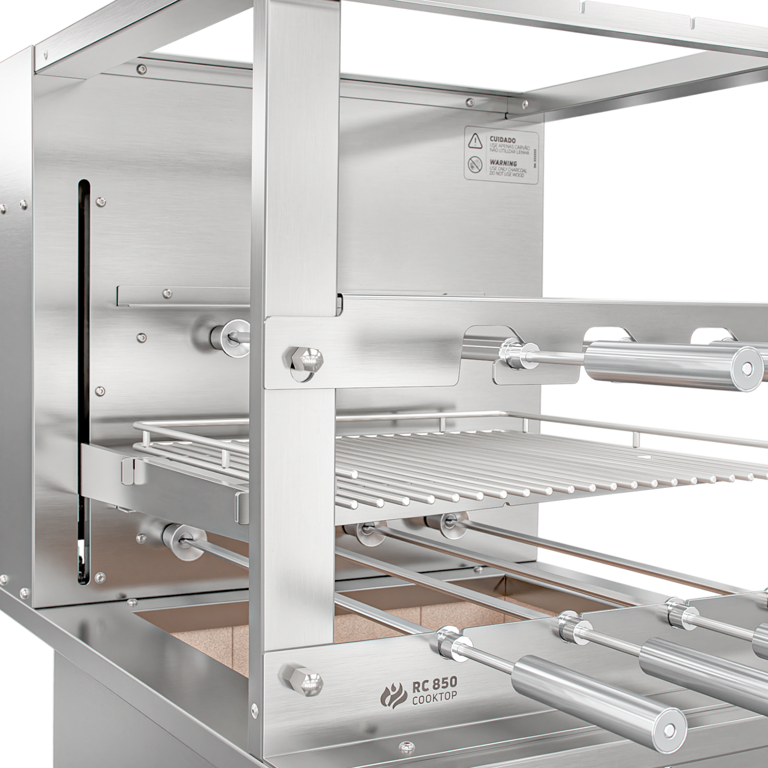 Churrasqueira Rotativa com Grelha Automática para Bancada Cooktop Scheer RC 850