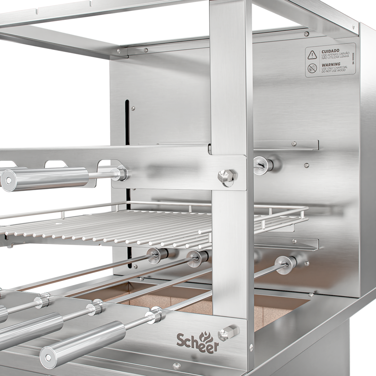 Churrasqueira Rotativa com Grelha Automática para Bancada Cooktop Scheer RC 850