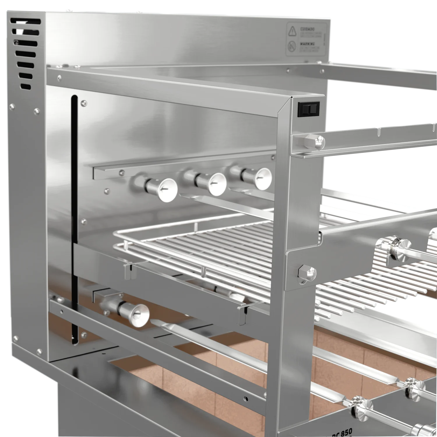 Churrasqueira Rotativa com Grelha Automática para Bancada Cooktop Scheer RC 850