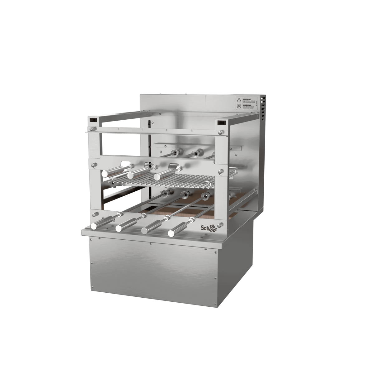 Churrasqueira Rotativa com Grelha Automática para Bancada Cooktop Scheer RC 850