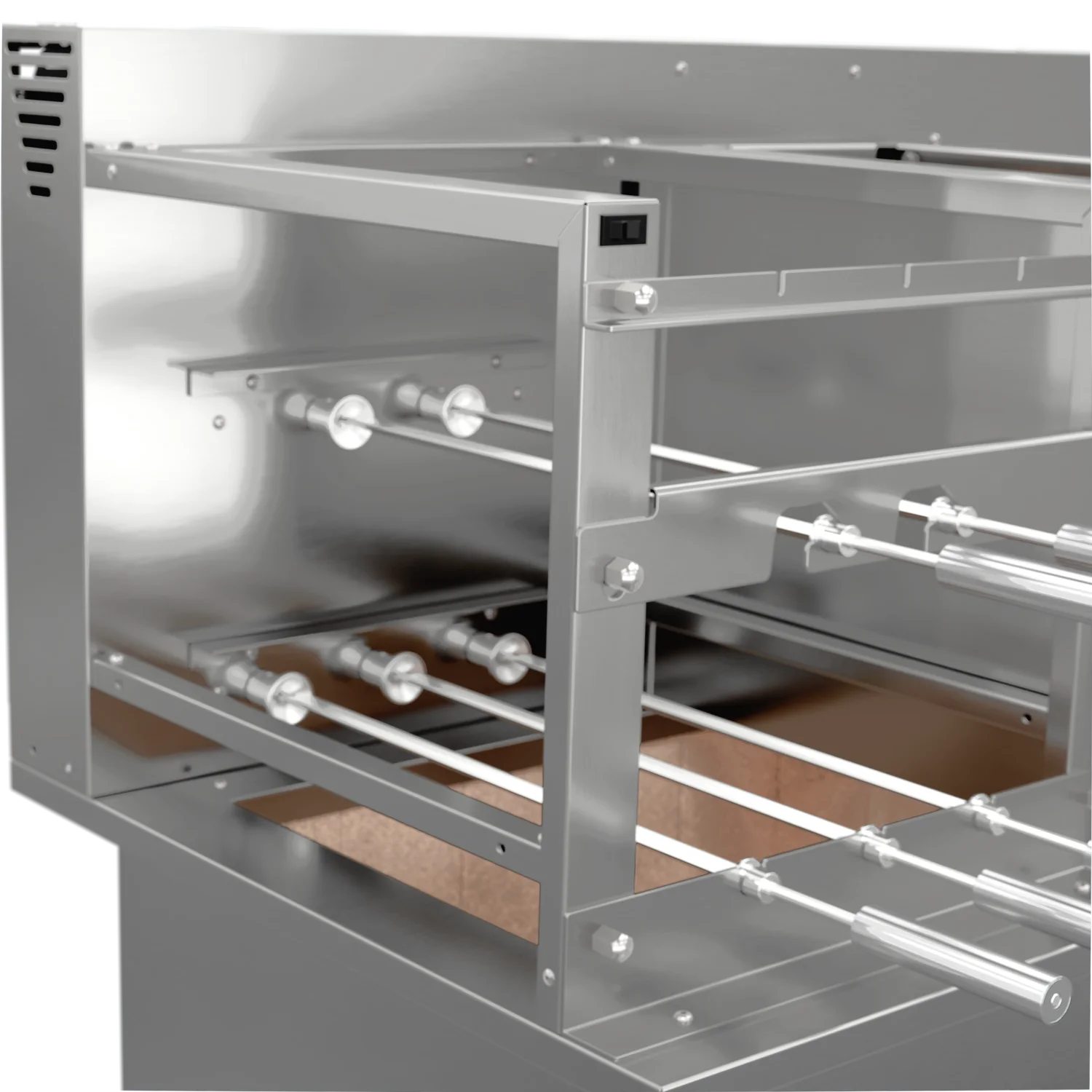 Churrasqueira Rotativa com Braseiro e Grelha Automática para Bancada Cooktop Scheer TRE 900