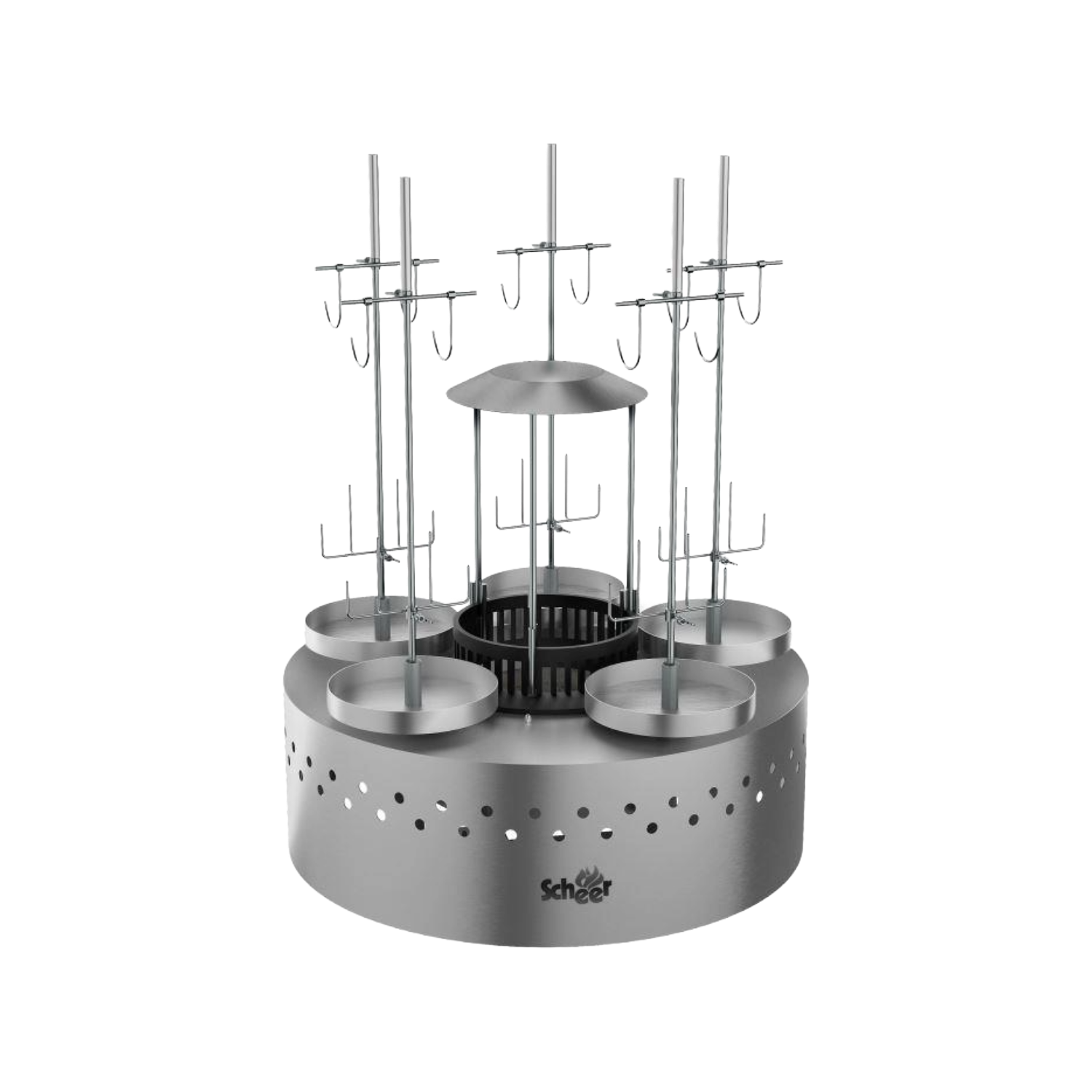 Churrasqueira de Chão 5 Espetos Redonda Scheer