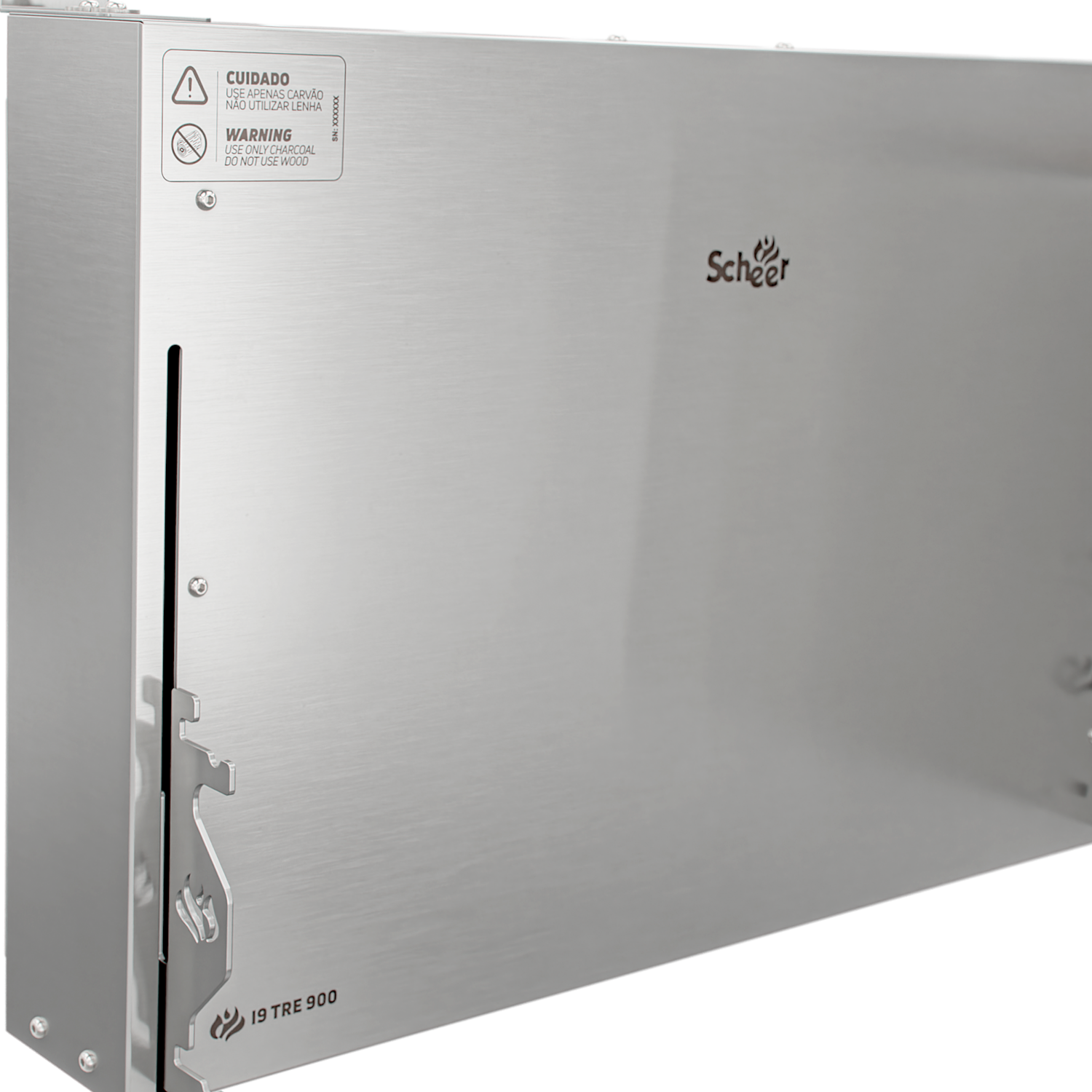 Churrasqueira Rotativa com Braseiro e Grelha Automática Scheer I9 TRE 900