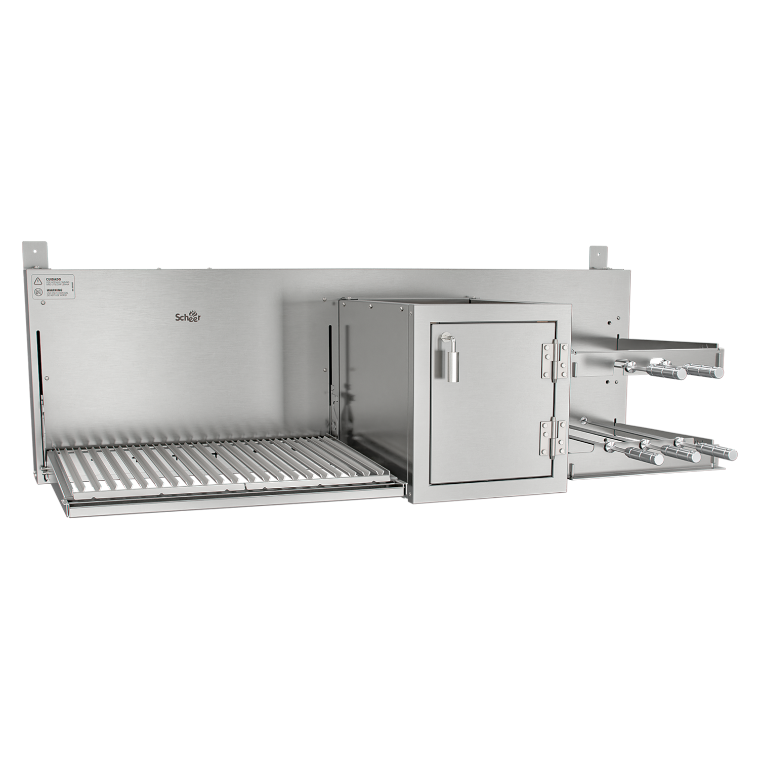 Churrasqueira Rotativa com Braseiro e Grelha Automática Scheer I9 TRE 900