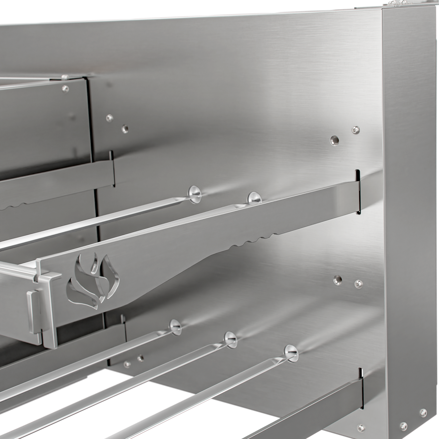 Churrasqueira Rotativa com Braseiro e Grelha Automática Scheer I9 TRE 900