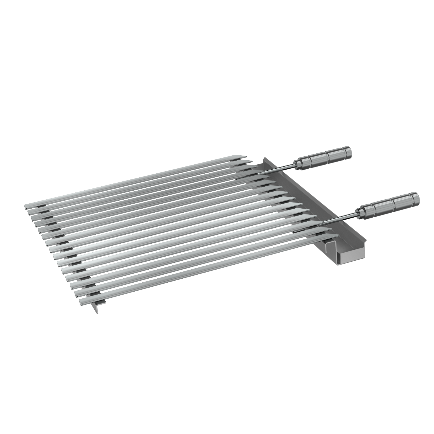 Grelha Parada em V com Coletor de Gordura Scheer