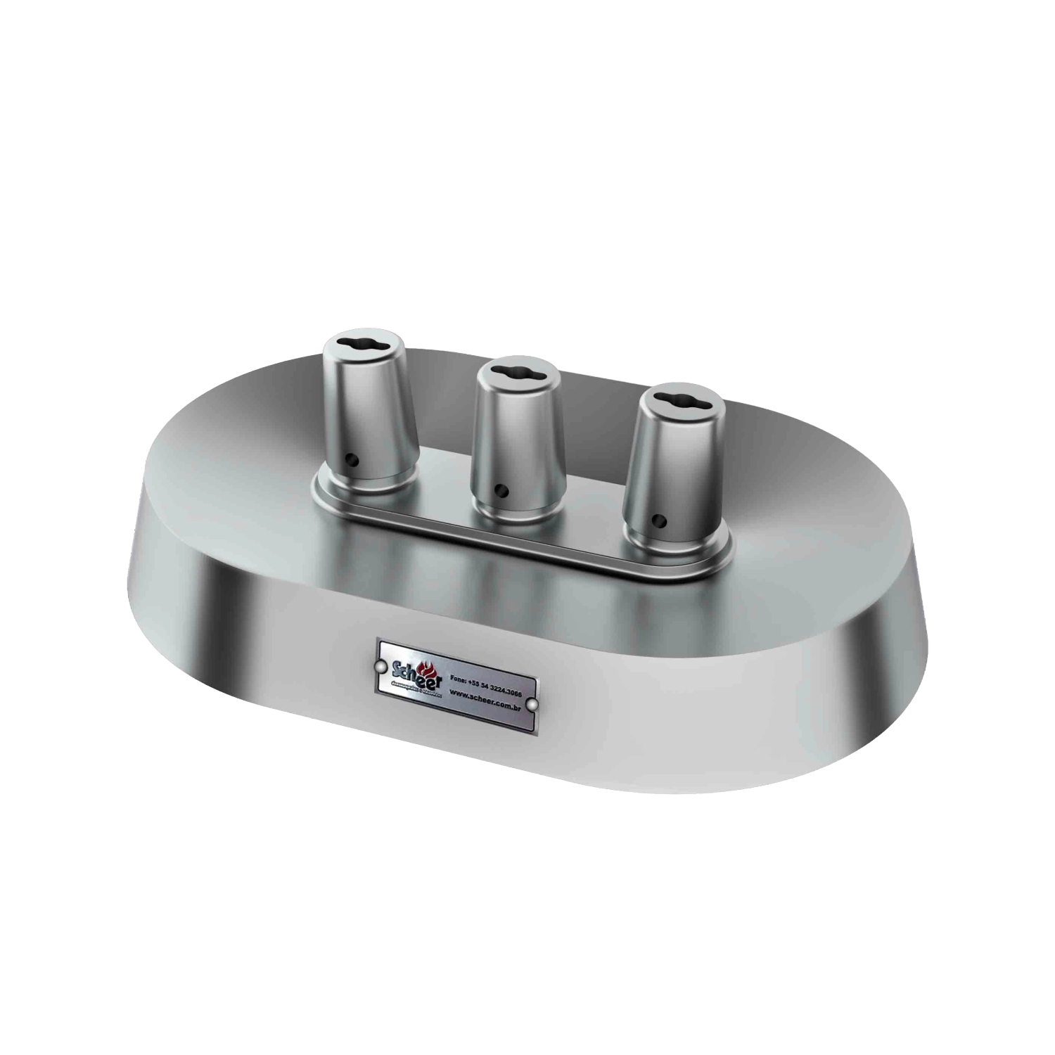 Porta Espeto Redondo 3 Espetos Scheer