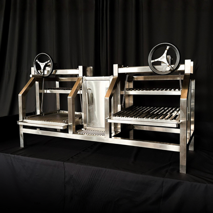 Parrilla Dupla Braseiro Scheer Mendoza 903 - 148 cm