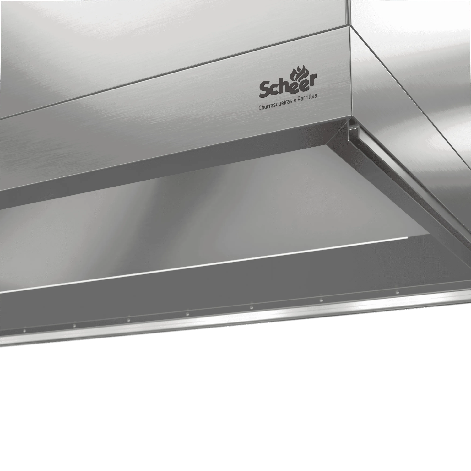 Square Stainless Steel Range Hood by Scheer