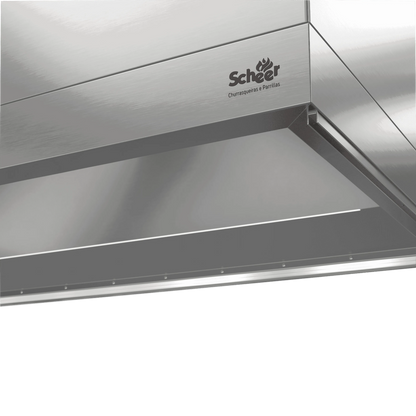 Square Stainless Steel Range Hood by Scheer