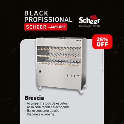 Churrasqueira a gás Bréscia - Black Friday