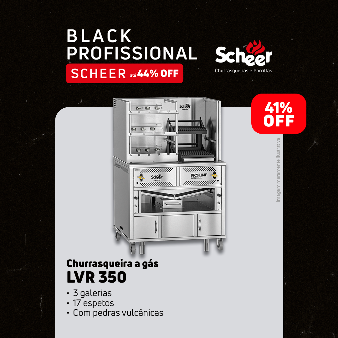 Churrasqueira a Gás LVR 350 - Black Friday